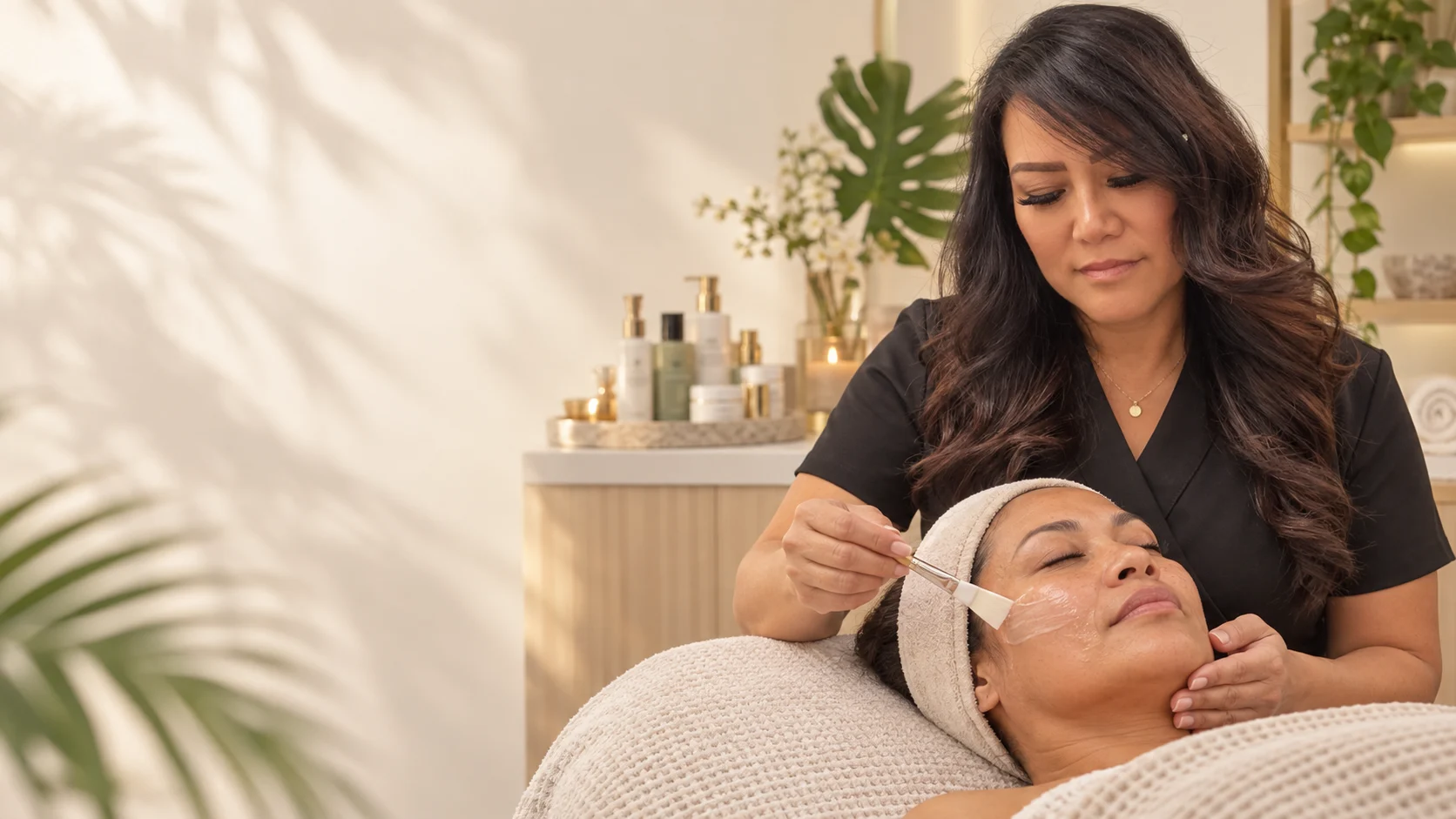 Corrective skincare and facial treatment with Star Kenison in Kailua